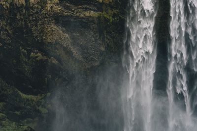 Idyllic view of waterfall