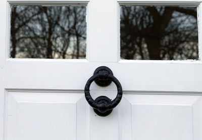 Close-up of door handle