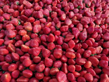 Full frame shot of strawberries