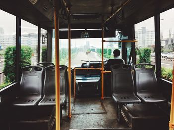 People sitting in train