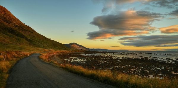 Road passing through landscape