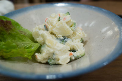 Close-up of food in plate