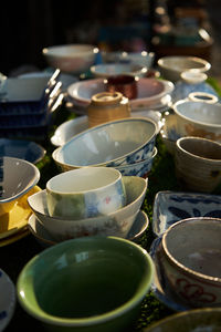 Close-up of tea served on table