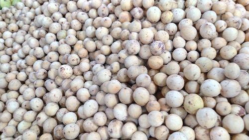 Full frame shot of onions for sale at market stall