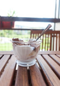 Close-up of drink on table