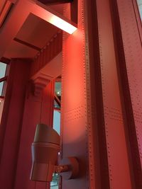 Low angle view of illuminated building