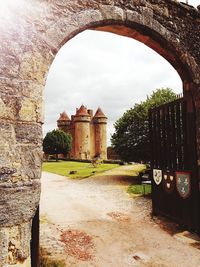 View of old ruin building