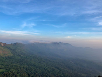 High angle view of landscape against sky