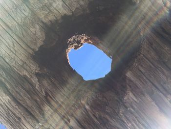 Low angle view of ceiling