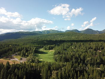 Scenic view of landscape against sky