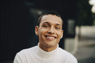 Portrait of a smiling young man