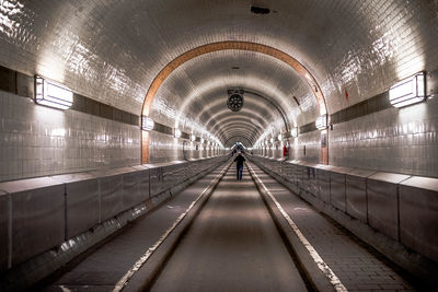 Illuminated tunnel