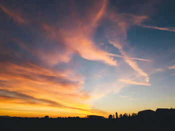 Scenic view of sunset sky