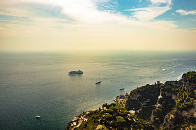 Scenic view of sea against sky