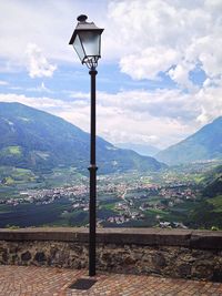 View of town against sky