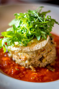 Close-up of salad in plate