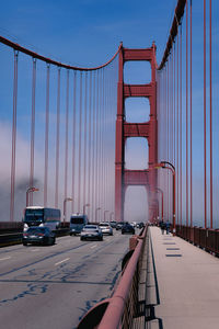 Sky traffic -golden gate bridge in the fog