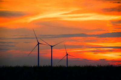 Scenic view of sunset sky during sunrise