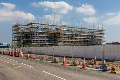 View of construction site against sky