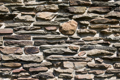 Full frame shot of stone wall