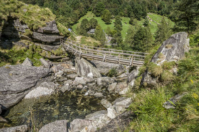 Froda waterfall in verzasca valley