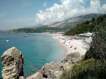 Panoramic shot of sea against sky