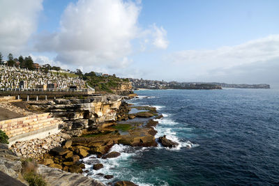 Panoramic view of sea against sky