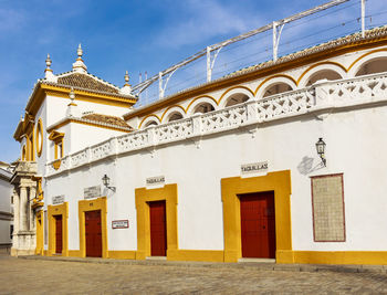 Low angle view of building against sky