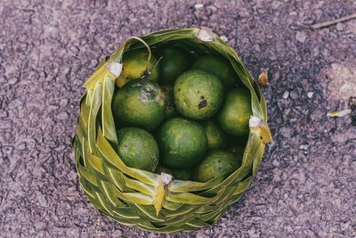 High angle view of fruit