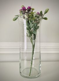 Close-up of flower vase on table