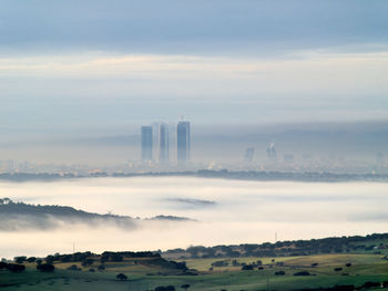 Scenic view of landscape against sky