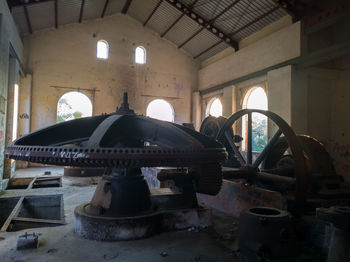 Interior of old abandoned factory