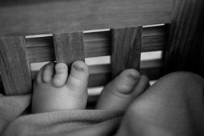 Close-up of cropped hand