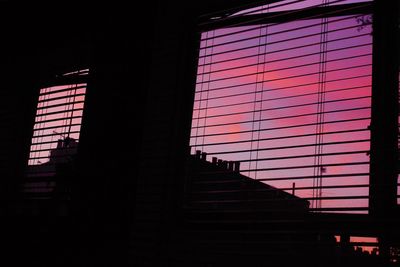 Low angle view of building against sky at night