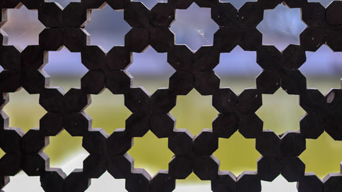 Full frame shot of metal fence