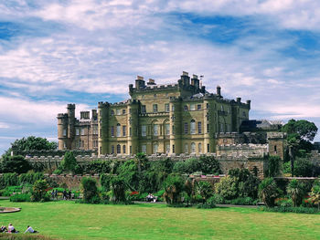 Buildings in park