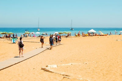 Group of people on beach