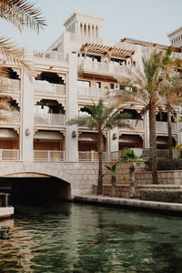 View of buildings by canal