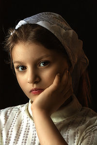 Portrait of young woman