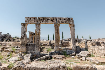 Old ruins against clear sky