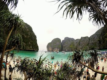 Scenic view of sea against sky