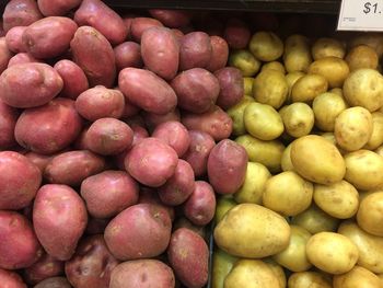Full frame shot of fruits for sale at market stall
