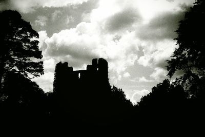 Low angle view of built structure against the sky