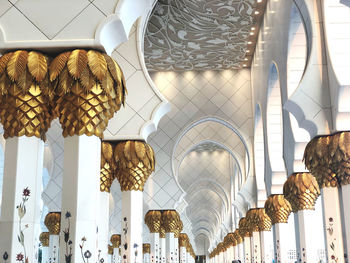 Low angle view of decorations hanging on ceiling