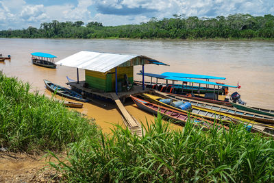 Scenic view of river against sky