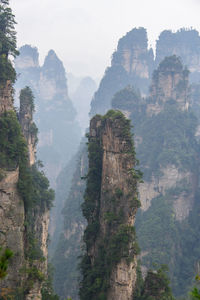 Scenic view of rocky mountains