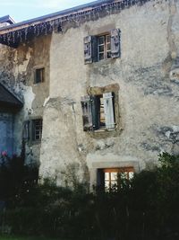 Low angle view of old building