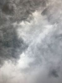 Low angle view of storm clouds in sky