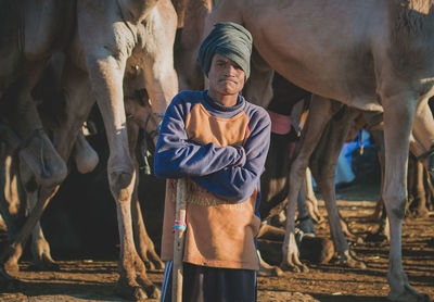 Full length of a man standing outdoors