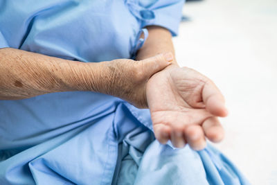Close-up of hands